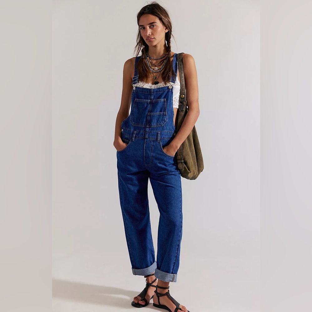 We The Free Ziggy Denim Overalls EUC Size Small